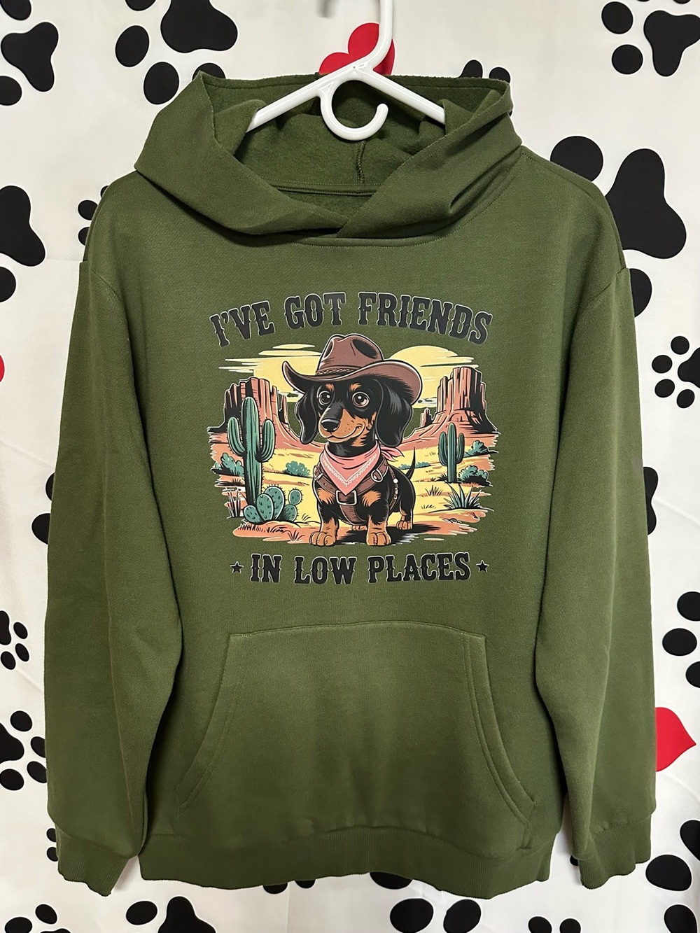 Dog Graphic Relaxed Hoodie - NIP
